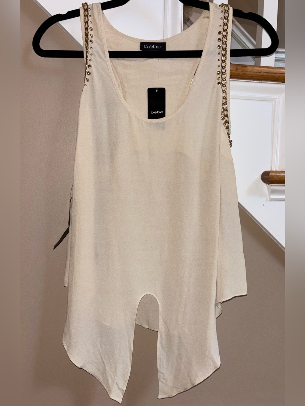 New Bebe Y2K Embellished Tank Top size Small